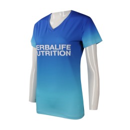 T843 團體訂做女裝短袖T恤 大量訂做 成衣 漸變 女裝短袖T恤 製作v領T恤製衣廠 大型發佈會 annual event   瞬間降溫 添加超微冰感顆粒  漸變藍色 T843 團體訂做女裝短袖T恤 大量訂做 成衣 漸變 女裝短袖T恤 製作v領T恤製衣廠 大型發佈會 annual event   瞬間降溫 添加超微冰感顆粒  漸變藍色